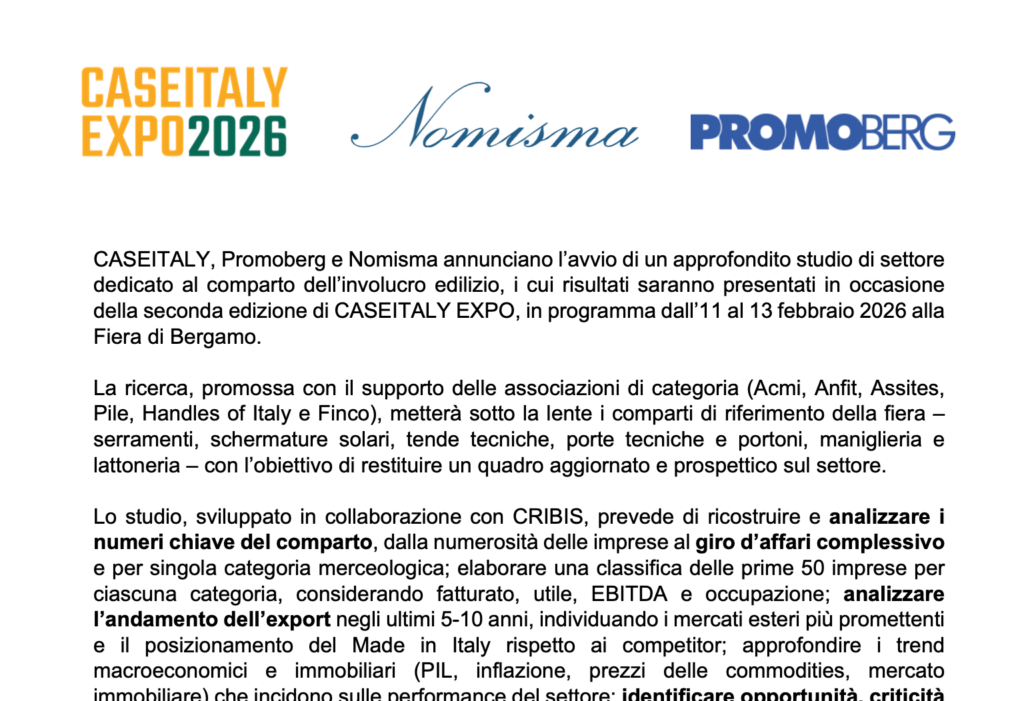 CASEITALYEXPO – news studio Nomisma